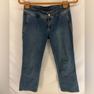 Vintage Y2K Low Rise Ralph Lauren Polo Jeans Co. Cropped Capris Denim Jeans Sz 4